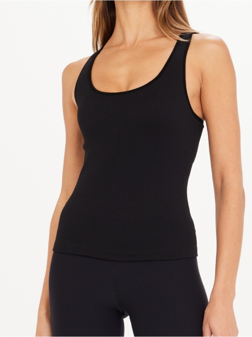 NEW THE UPSIDE balance seamless lenny tank in black